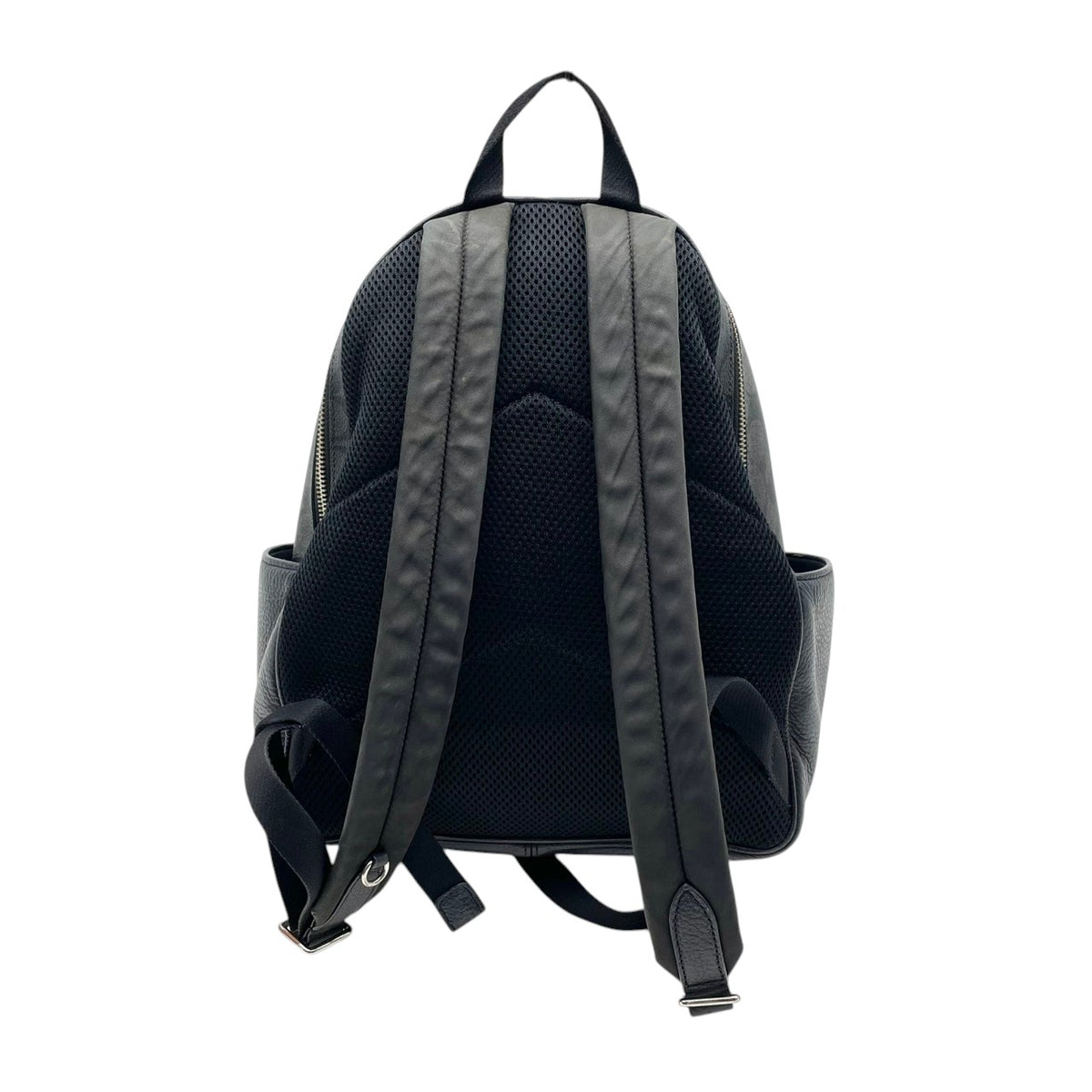 良品 COACH コーチ 5671 Court コート バックパック リュック デイパック シグネチャー グレー PVC レザー ブラック ロゴ 総柄 フロントポケット サイドポケット ファスナー 大容量 レディース カジュアル デイリー S99