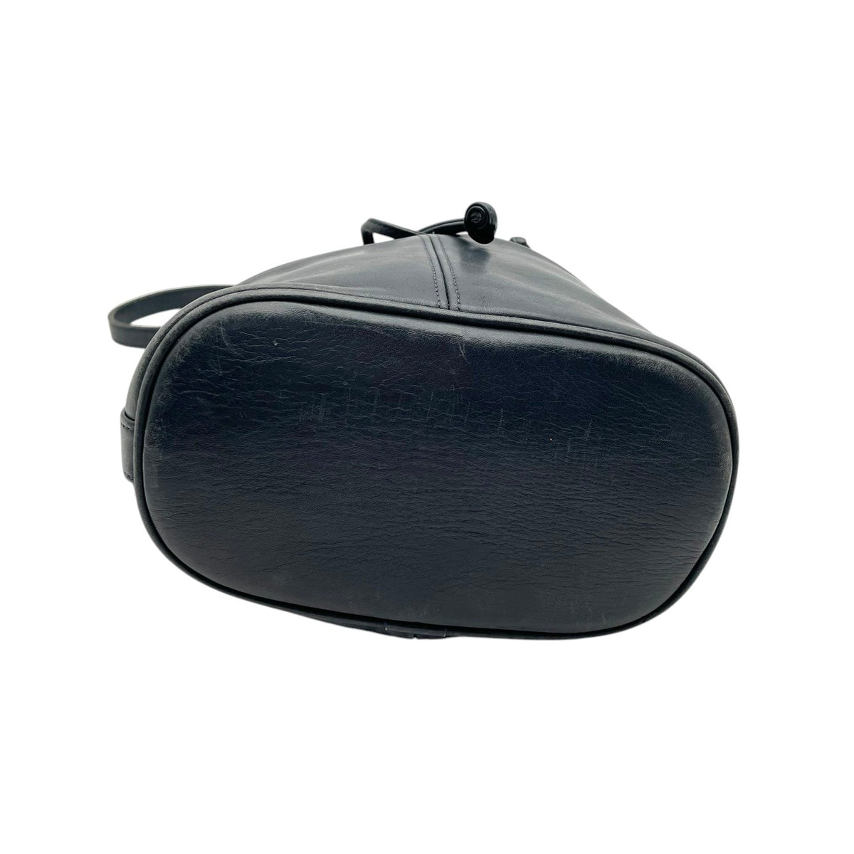 良品 COACH コーチ 121 Thompson トンプソン ショルダーバッグ バケットバッグ 巾着 オールドコーチ ネイビー レザー グラブタンレザー ゴールド金具 無地 肩掛け 斜め掛け レディース メンズ ユニセックス 90年代 S99