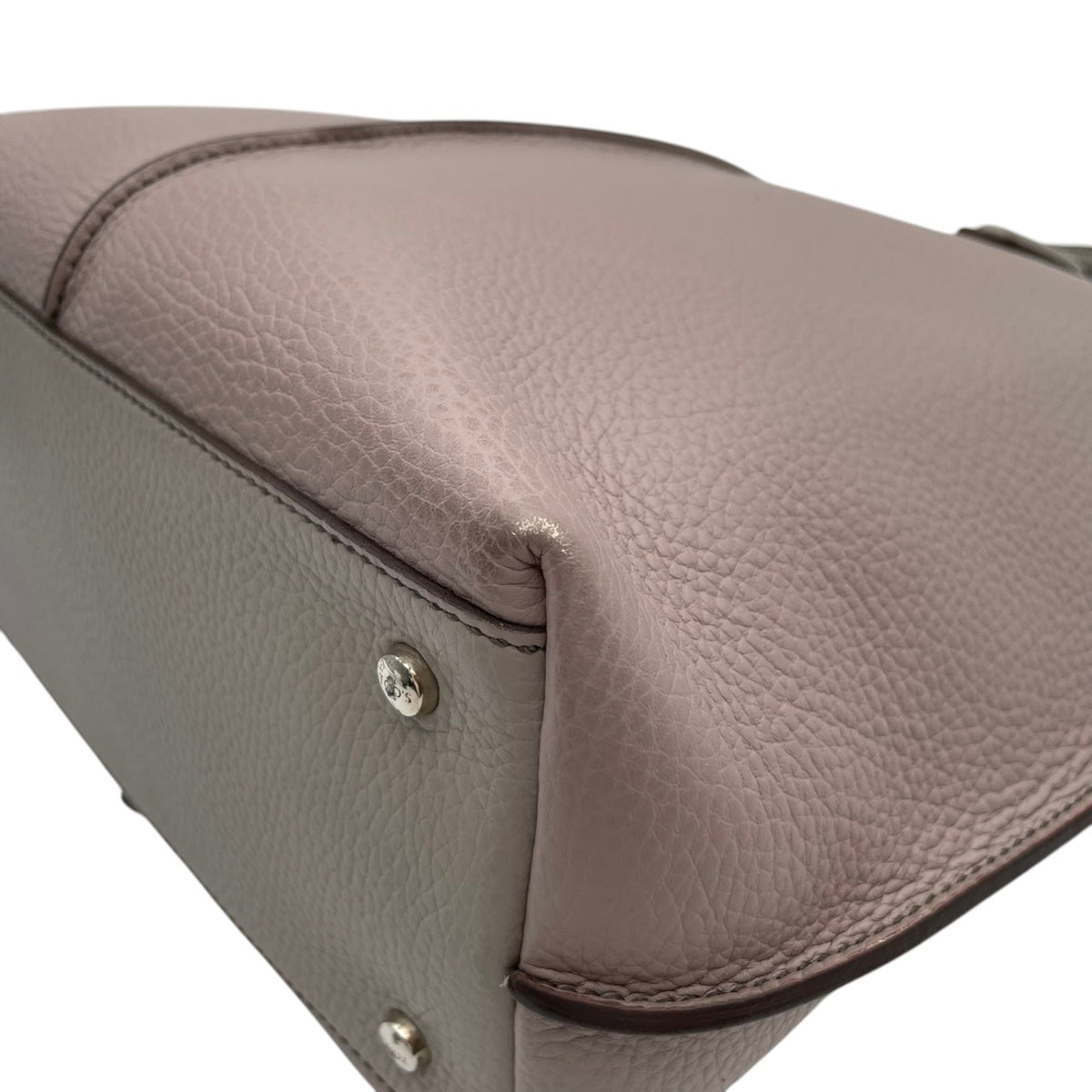 良品 TOD'S トッズ JOY ジョイ トートバッグ ピンクグレー レザー シボ革 ロゴ 型押し 肩掛け ハンドバッグ レディース 大容量 A4収納 通勤 ビジネス ショッピングバッグ シンプル 上品 デイリー S22