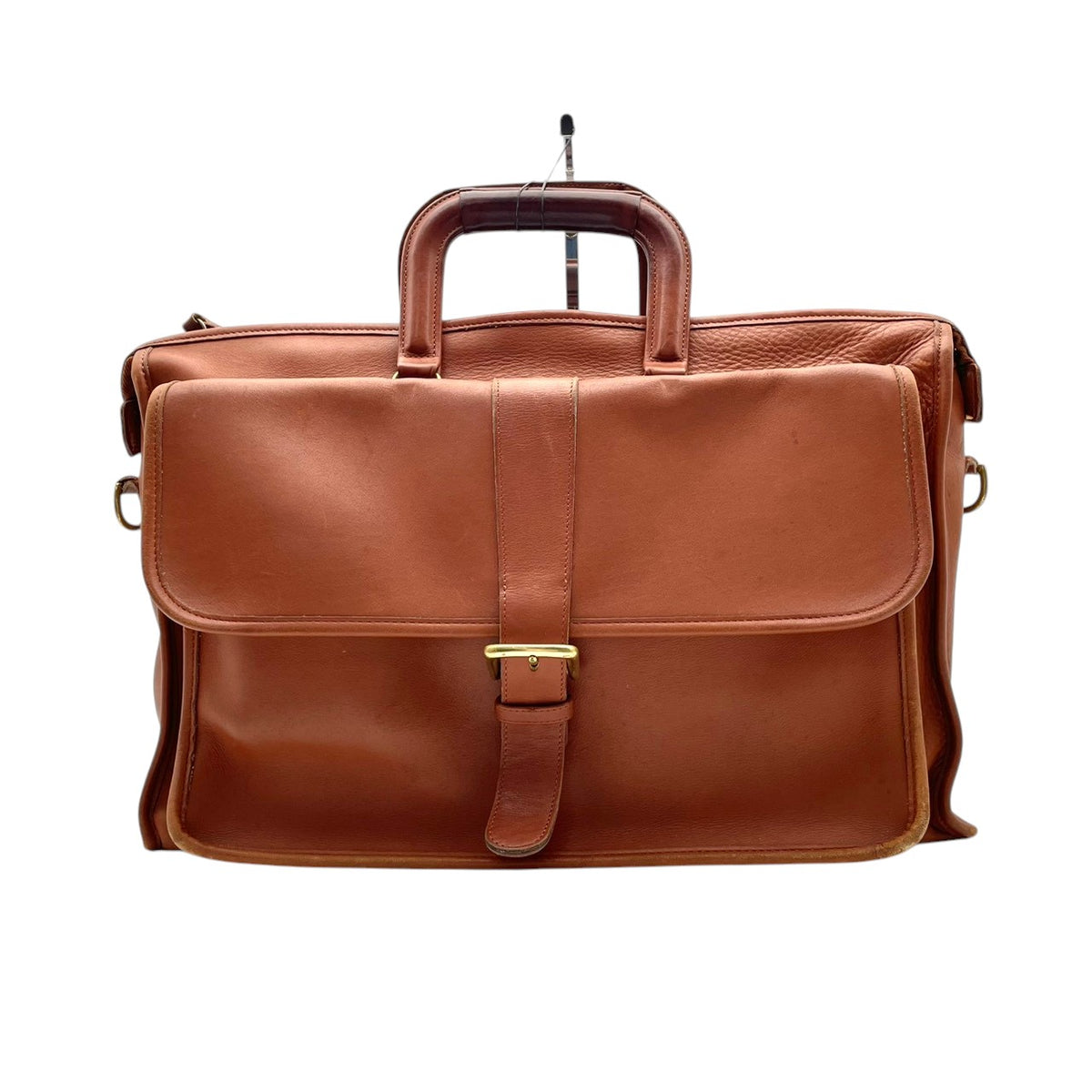 良品 COACH コーチ オールドコーチ 5283 Harrison ハリソン ブリーフケース ビジネスバッグ ブラウン レザー 2way ショルダーバッグ ハンドバッグ ゴールド金具 USA製 A4収納 通勤 メンズ S22 鞄