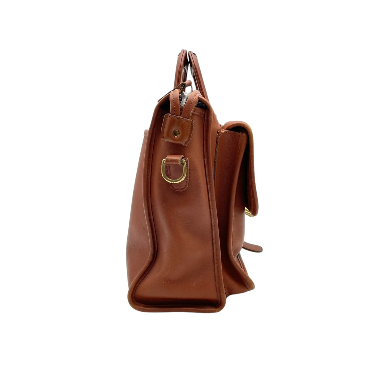 良品 COACH コーチ オールドコーチ 5283 Harrison ハリソン ブリーフケース ビジネスバッグ ブラウン レザー 2way ショルダーバッグ ハンドバッグ ゴールド金具 USA製 A4収納 通勤 メンズ S22 鞄