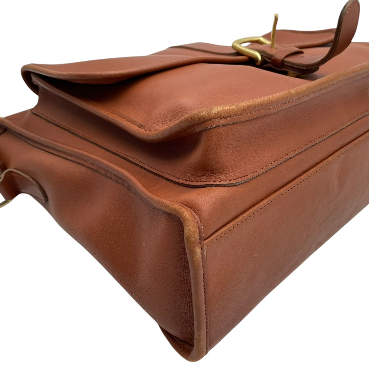 良品 COACH コーチ オールドコーチ 5283 Harrison ハリソン ブリーフケース ビジネスバッグ ブラウン レザー 2way ショルダーバッグ ハンドバッグ ゴールド金具 USA製 A4収納 通勤 メンズ S22 鞄