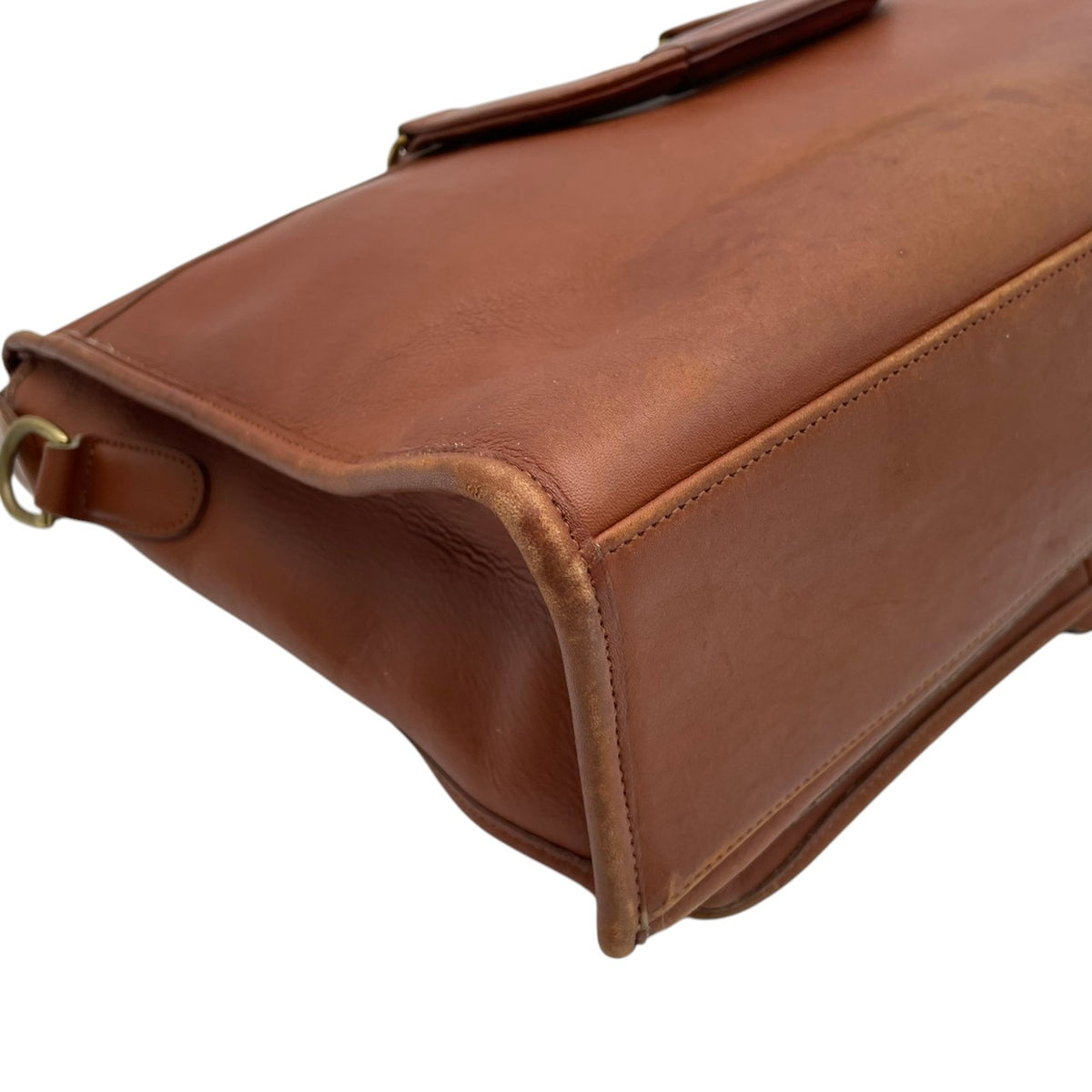 良品 COACH コーチ オールドコーチ 5283 Harrison ハリソン ブリーフケース ビジネスバッグ ブラウン レザー 2way ショルダーバッグ ハンドバッグ ゴールド金具 USA製 A4収納 通勤 メンズ S22 鞄
