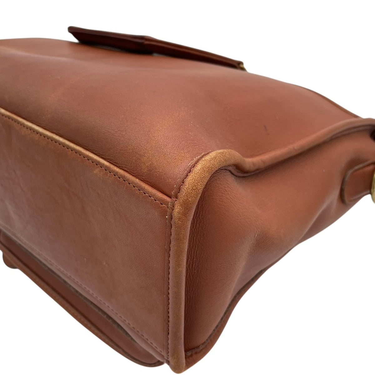 良品 COACH コーチ オールドコーチ 5283 Harrison ハリソン ブリーフケース ビジネスバッグ ブラウン レザー 2way ショルダーバッグ ハンドバッグ ゴールド金具 USA製 A4収納 通勤 メンズ S22 鞄