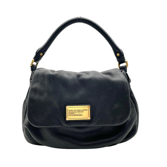 良品 MARC BY MARC JACOBS マークバイマークジェイコブス Y2K vintage Classic Q Lil Ukita リルウキタ 2way ショルダーバッグ 黒 レザー ハンドバッグ 斜め掛け レディース S22