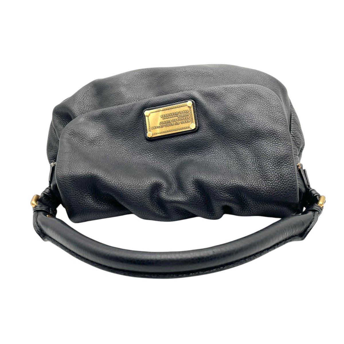 良品 MARC BY MARC JACOBS マークバイマークジェイコブス Y2K vintage Classic Q Lil Ukita リルウキタ 2way ショルダーバッグ 黒 レザー ハンドバッグ 斜め掛け レディース S22