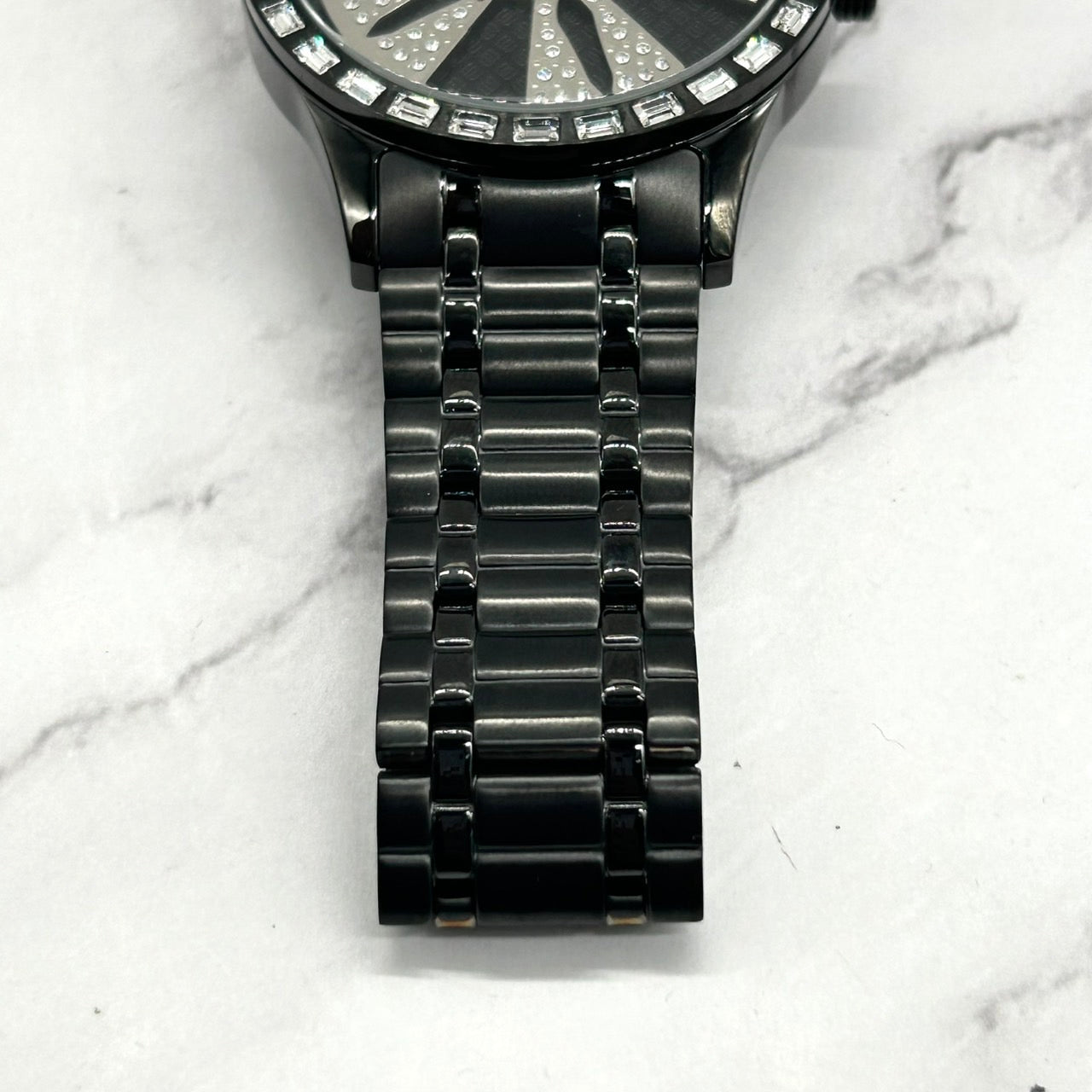 Authentic D.A.D DD2304 Men's Watch Quartz Wheel Design Crystal Black Luxury