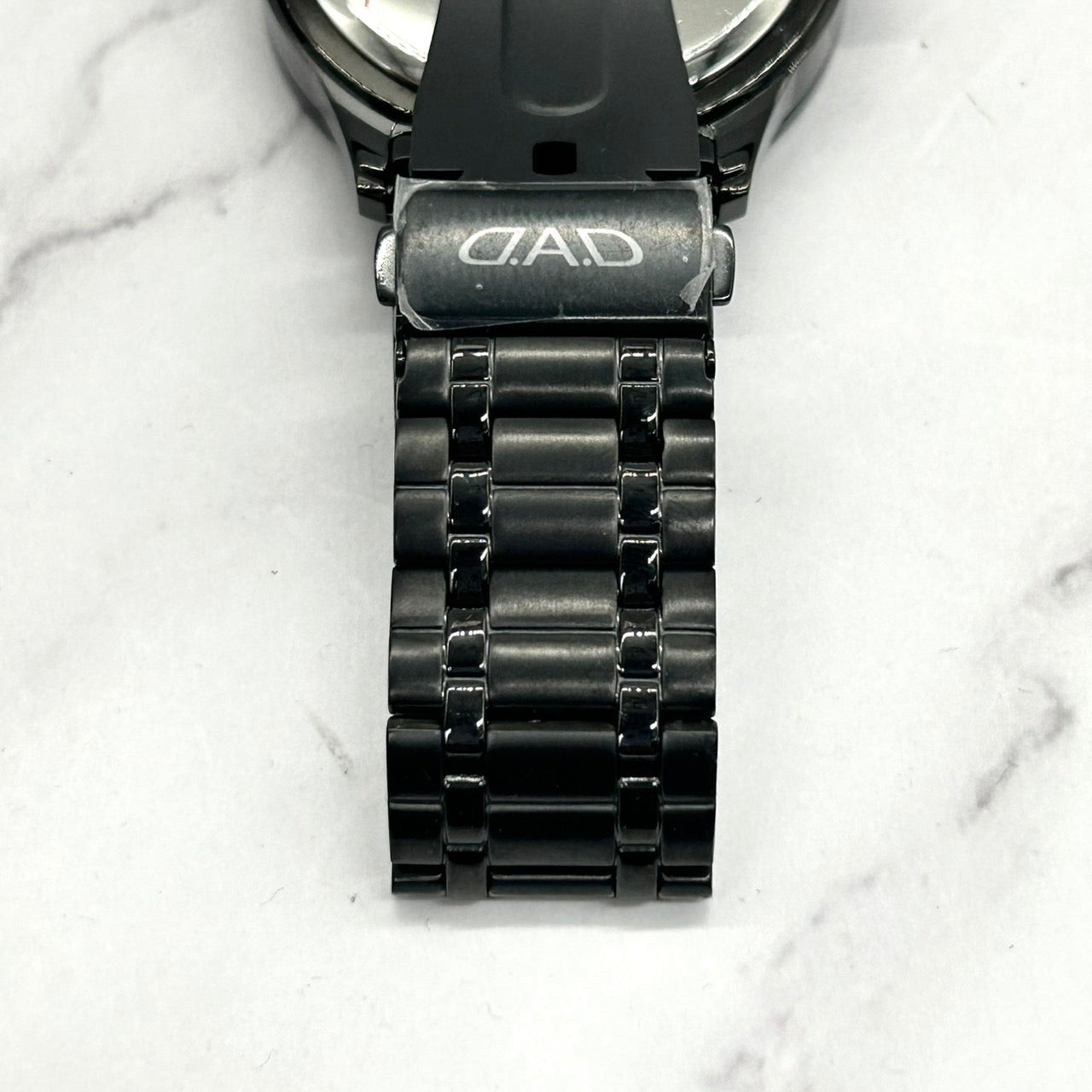 Authentic D.A.D DD2304 Men's Watch Quartz Wheel Design Crystal Black Luxury