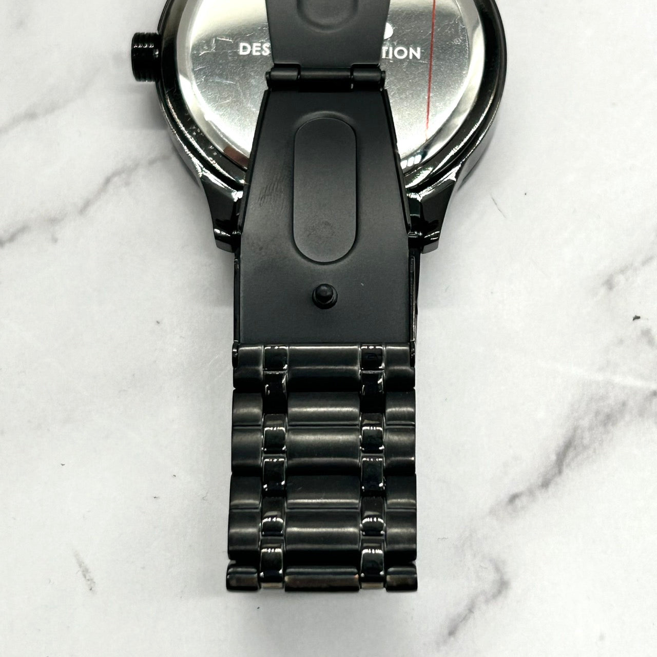 Authentic D.A.D DD2304 Men's Watch Quartz Wheel Design Crystal Black Luxury