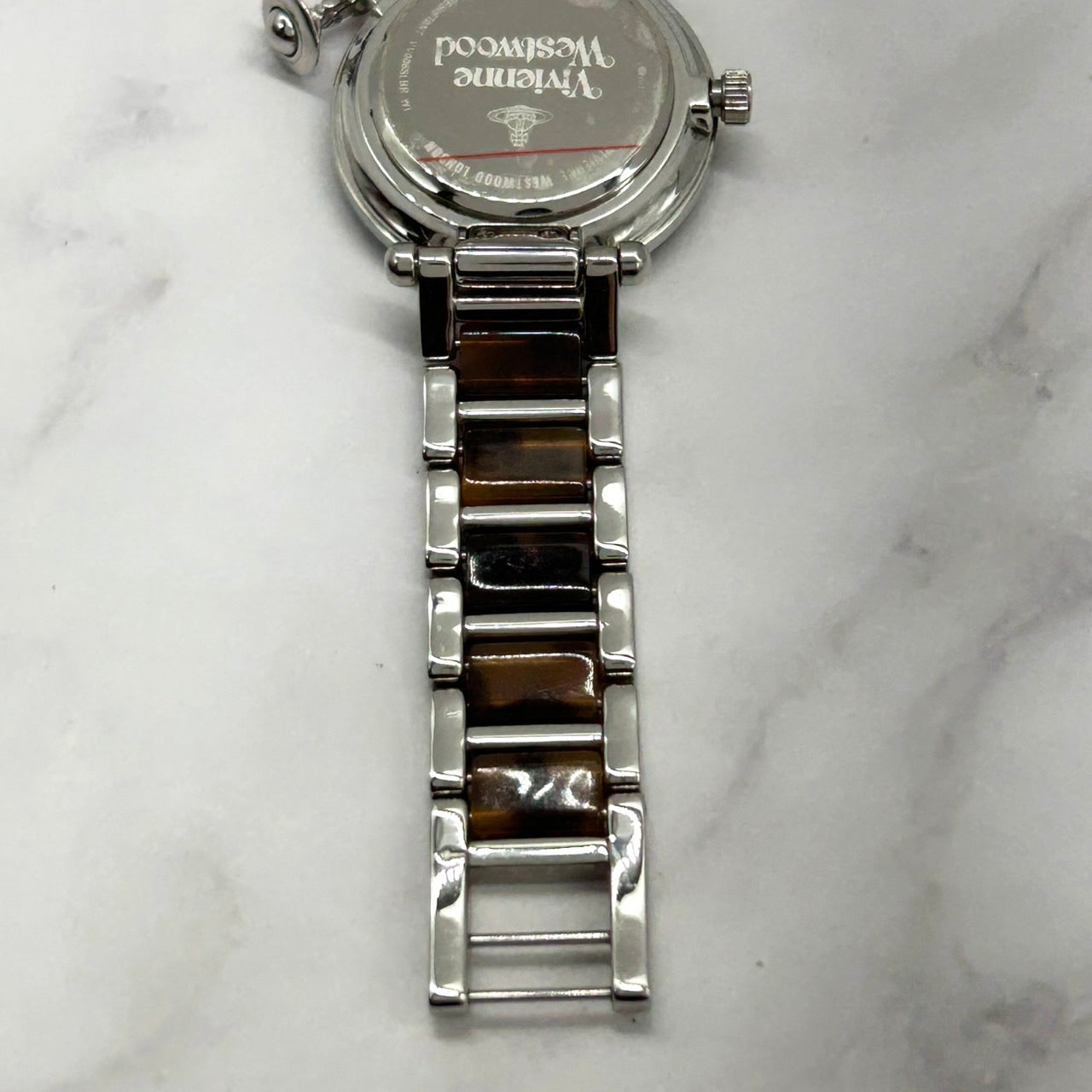 Authentic Vivienne Westwood VV006SLBRW1 Heart Dial Orb Charm Watch Ladies Quartz