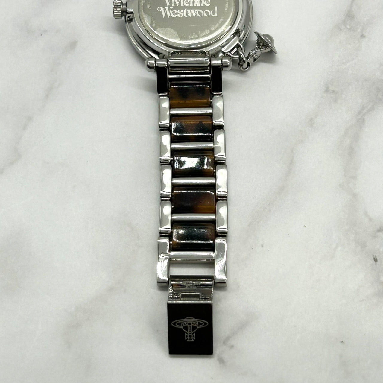 Authentic Vivienne Westwood VV006SLBRW1 Heart Dial Orb Charm Watch Ladies Quartz