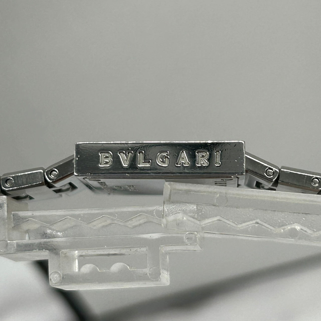 Authentic BVLGARI Quadrato SQ22SS Watch Black Dial Square Ladies Unisex Quartz