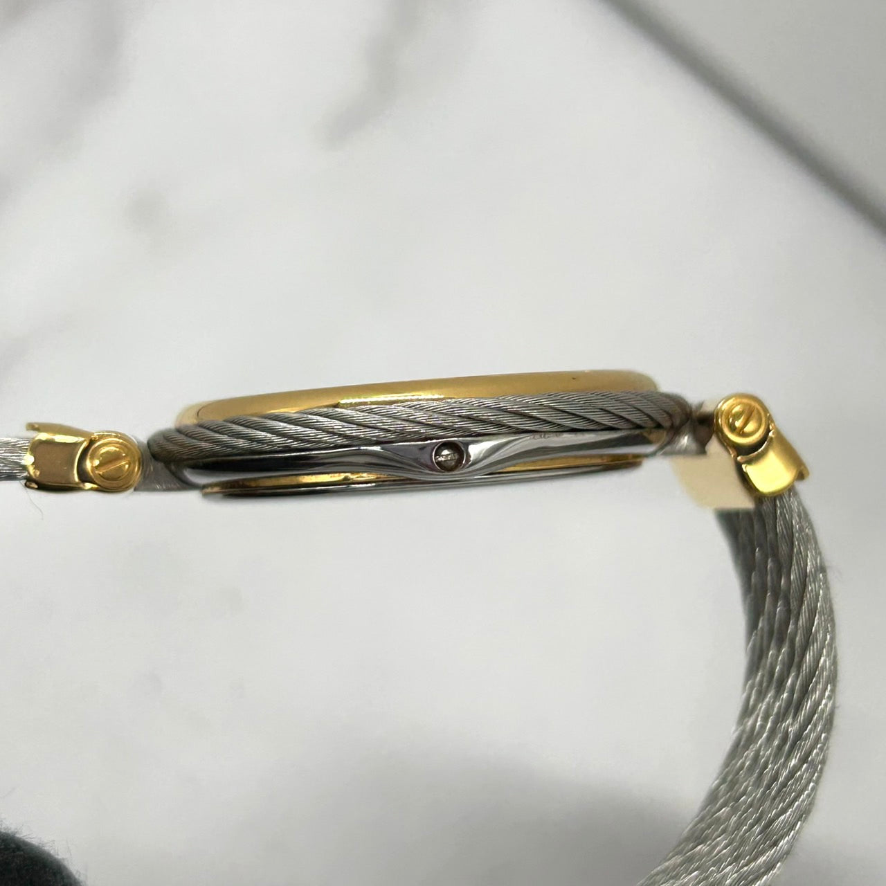 Authentic PHILIPPE CHARRIOL St-Tropez Watch Shell Dial Diamond Ladies Quartz