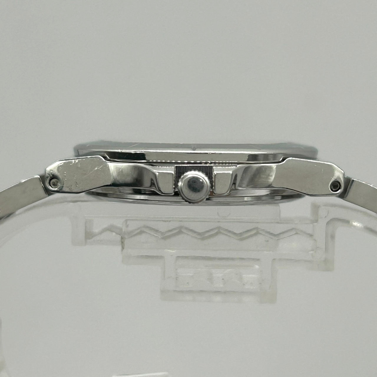 【電池交換済/美品】セイコー ルキア 腕時計 5Y89-0B30 クオーツ 多機能 ネイビー文字盤 アナログ デイデイト 24時間計 メンズ レディース ユニセックス ドレスウォッチ ビジネス カジュアル クリーニング済 SEIKO LUKIA i2