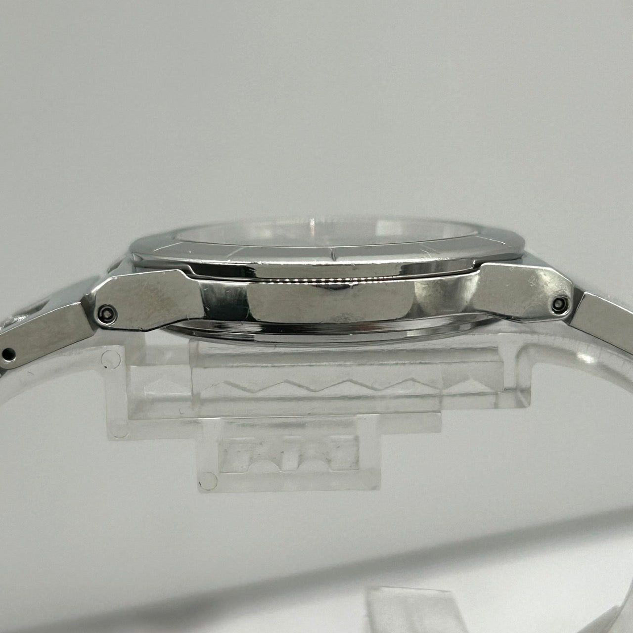 【電池交換済/美品】セイコー ルキア 腕時計 5Y89-0B30 クオーツ 多機能 ネイビー文字盤 アナログ デイデイト 24時間計 メンズ レディース ユニセックス ドレスウォッチ ビジネス カジュアル クリーニング済 SEIKO LUKIA i2