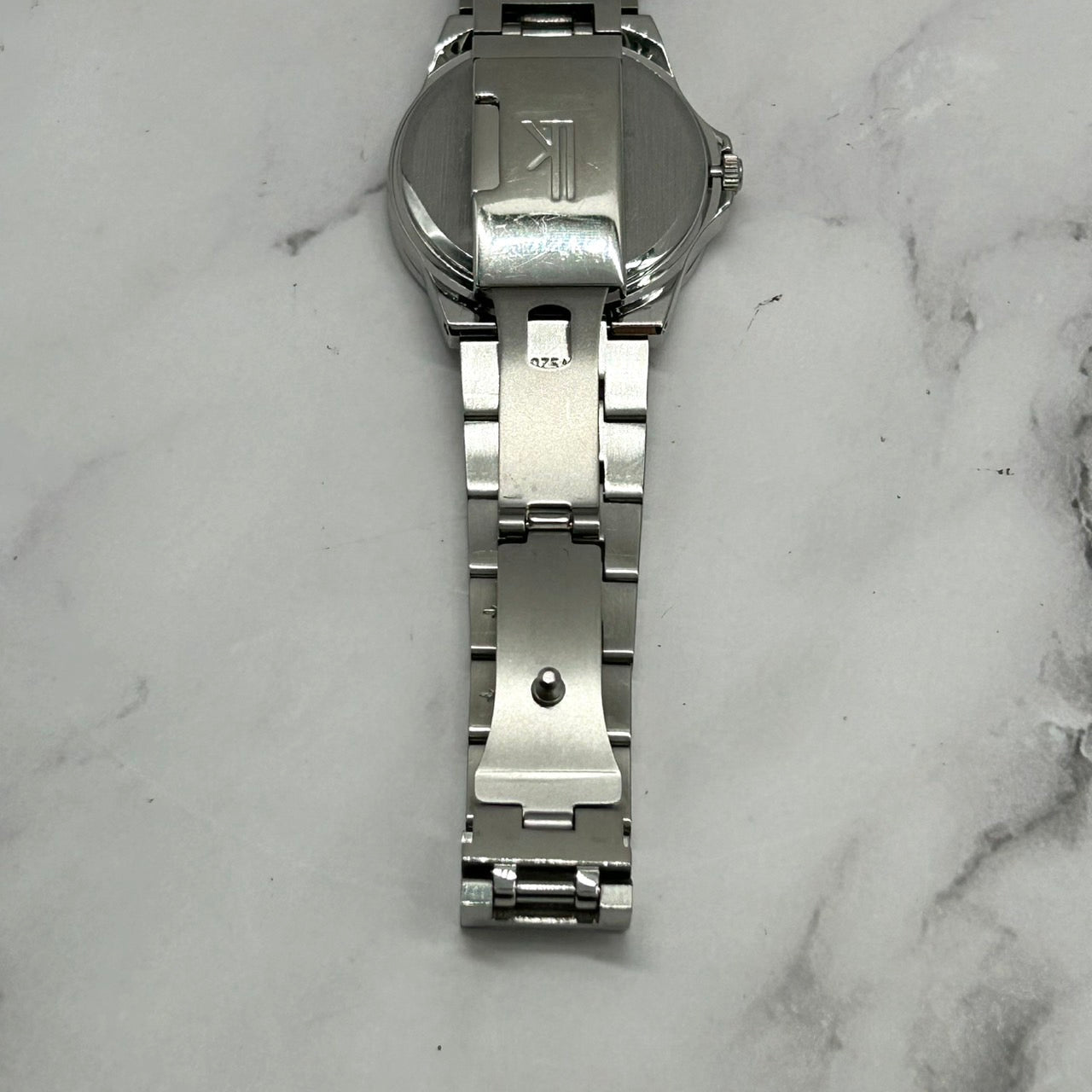 【電池交換済/美品】セイコー ルキア 腕時計 5Y89-0B30 クオーツ 多機能 ネイビー文字盤 アナログ デイデイト 24時間計 メンズ レディース ユニセックス ドレスウォッチ ビジネス カジュアル クリーニング済 SEIKO LUKIA i2