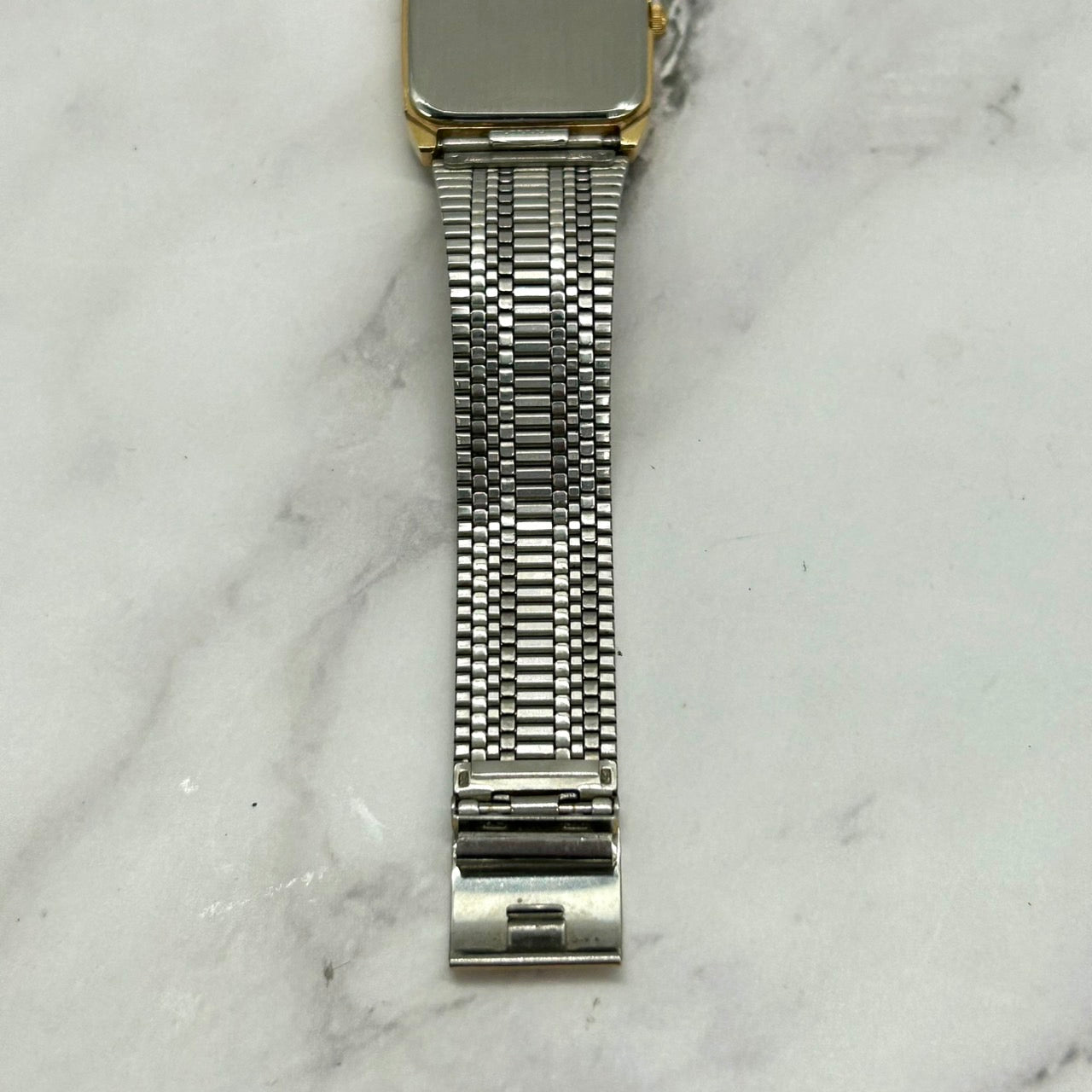 【稼働品】seiko セイコー 腕時計 6530-5760 ゴールド スクエア クオーツ ビンテージ メンズ レディース ユニセックス アナログ ドレスウォッチ エレガント 薄型 クラシック レトロ 金色 クリーニング済み i2