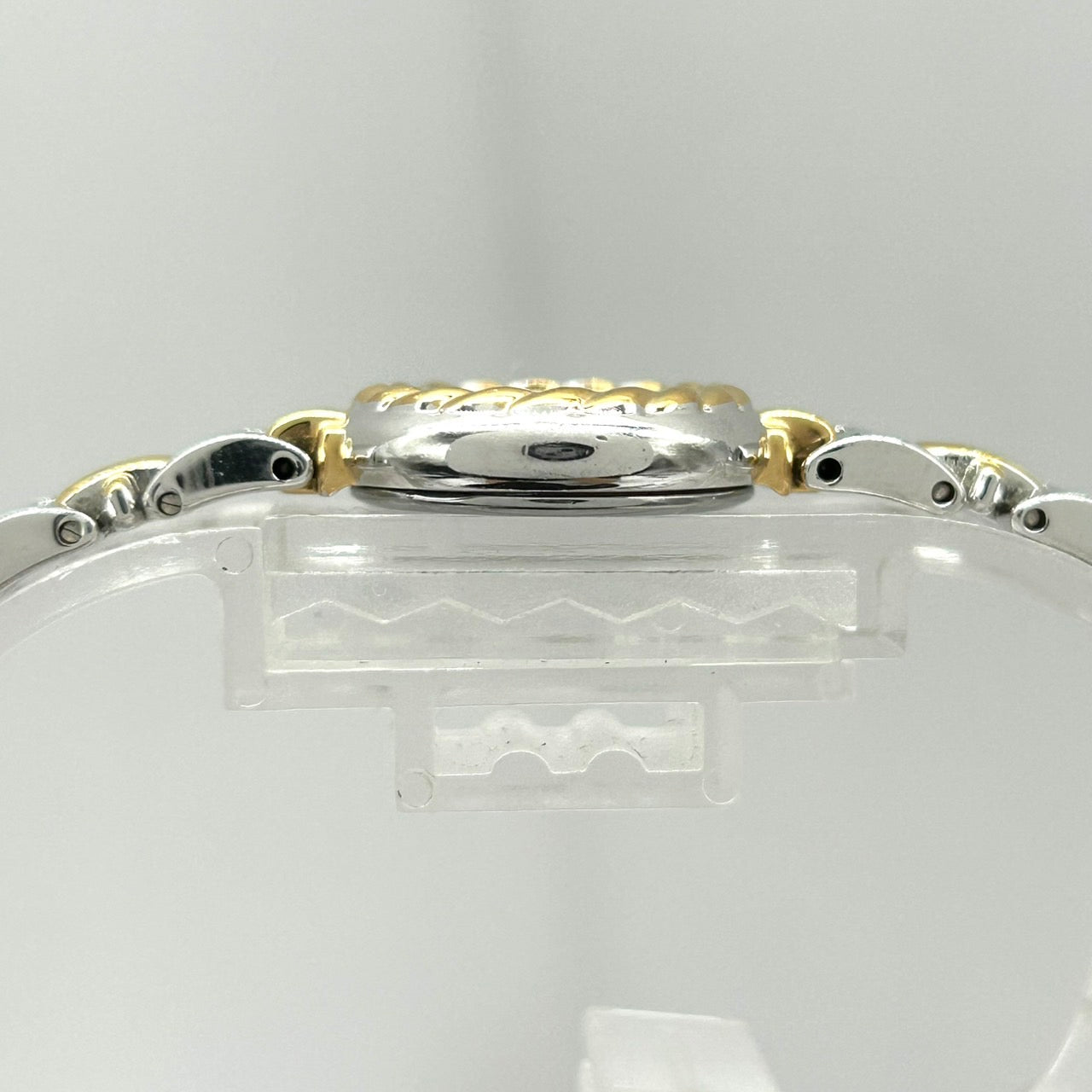 【美品／電池交換済】SEIKO TISSE セイコー ティセ レディース 腕時計 1F20-1A80 クオーツ ブルー文字盤 ゴールド シルバー コンビカラー ビンテージ クラシック エレガント ドレスウォッチ アナログ クリーニング済み i2