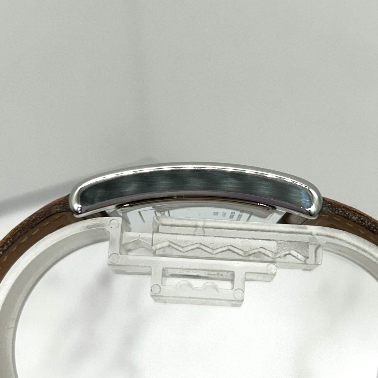 Authentic Coach Lexington W502B Square Date White Dial Brown Leather Watch