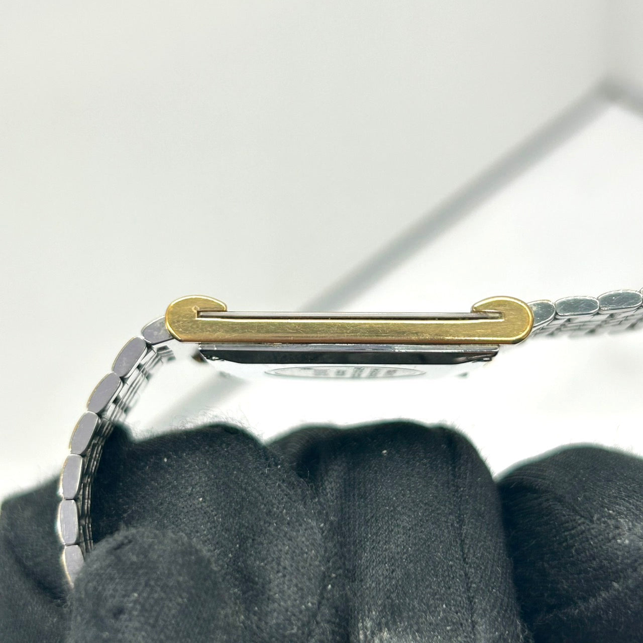 Authentic RADO Florence 135.3368.2 Quartz 4P Diamond Gold Dial Watch Two-Tone