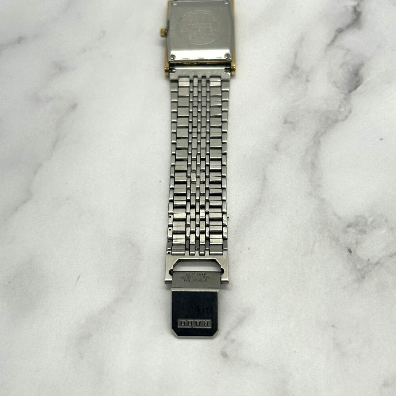 Authentic RADO Florence 135.3368.2 Quartz 4P Diamond Gold Dial Watch Two-Tone