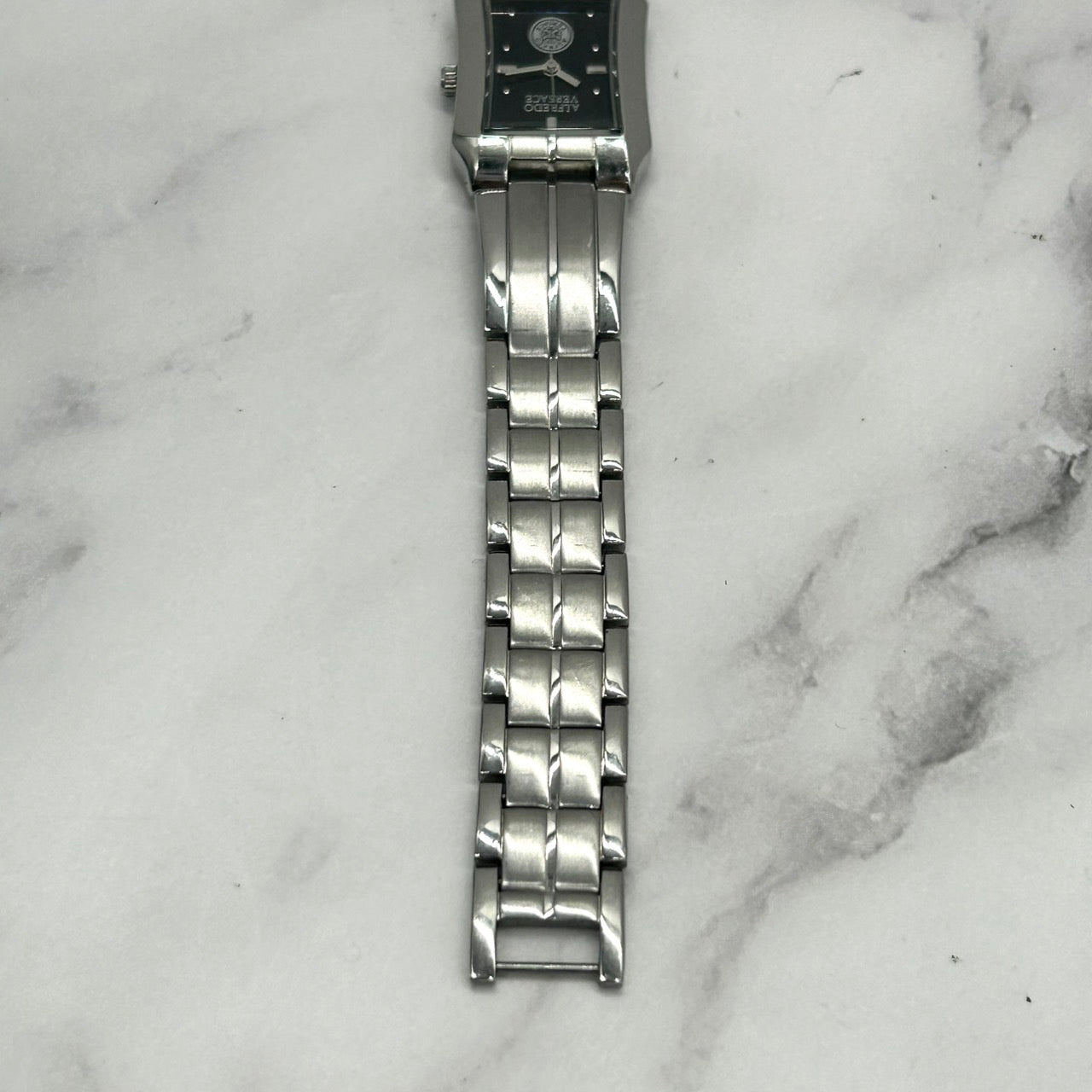 Authentic ALFREDO VERSACE V792S Rectangular Black Dial Unisex Watch Quartz