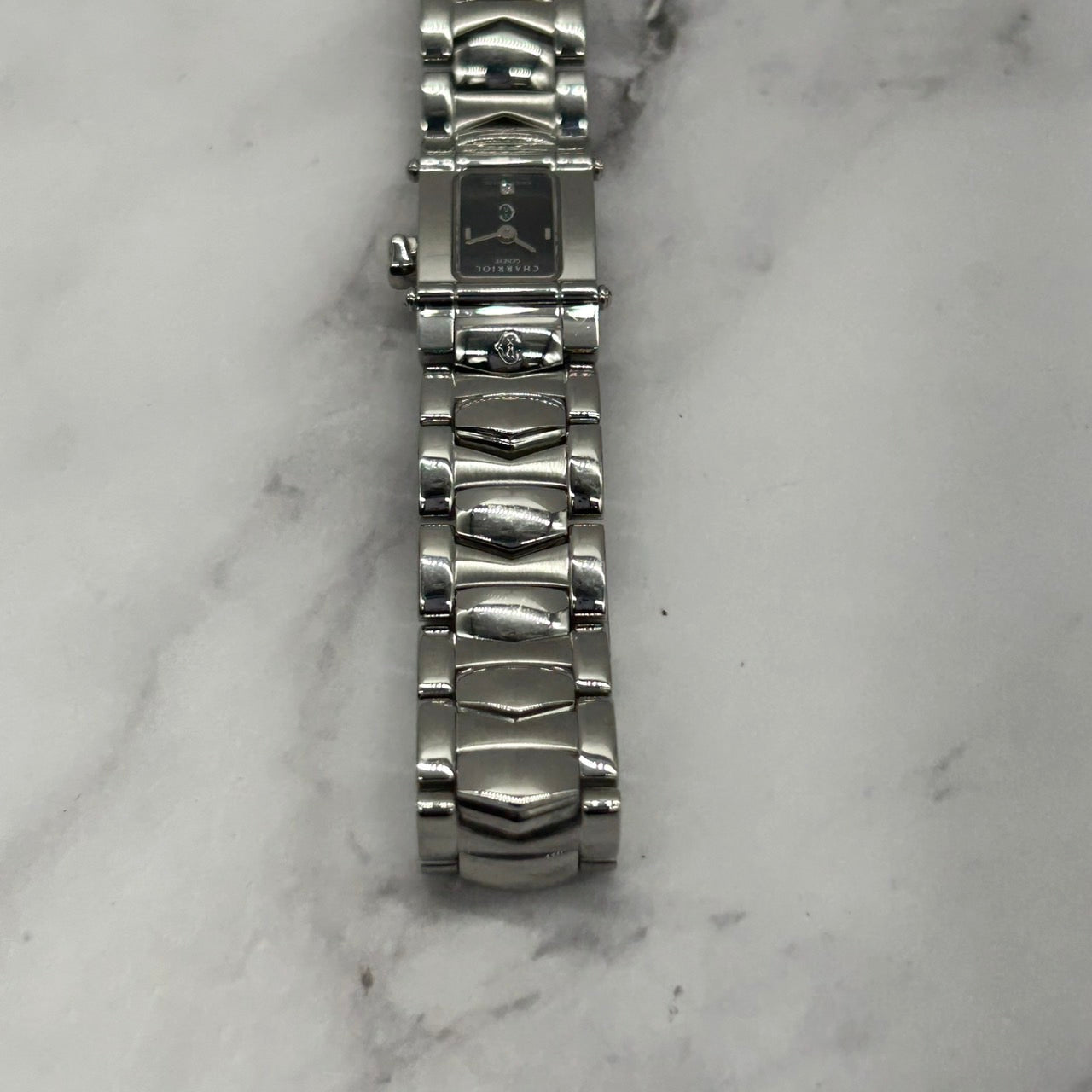 Authentic CHARRIOL Columbus INTRM9 2P Diamond Black Dial Ladies Quartz Watch