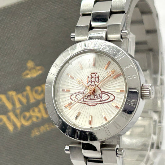 ヴィヴィアン・ウエストウッド Vivienne Westwood VV092SL ウエストボーン レディース腕時計 シルバーメタル 電池交換済 人気ブランド G7