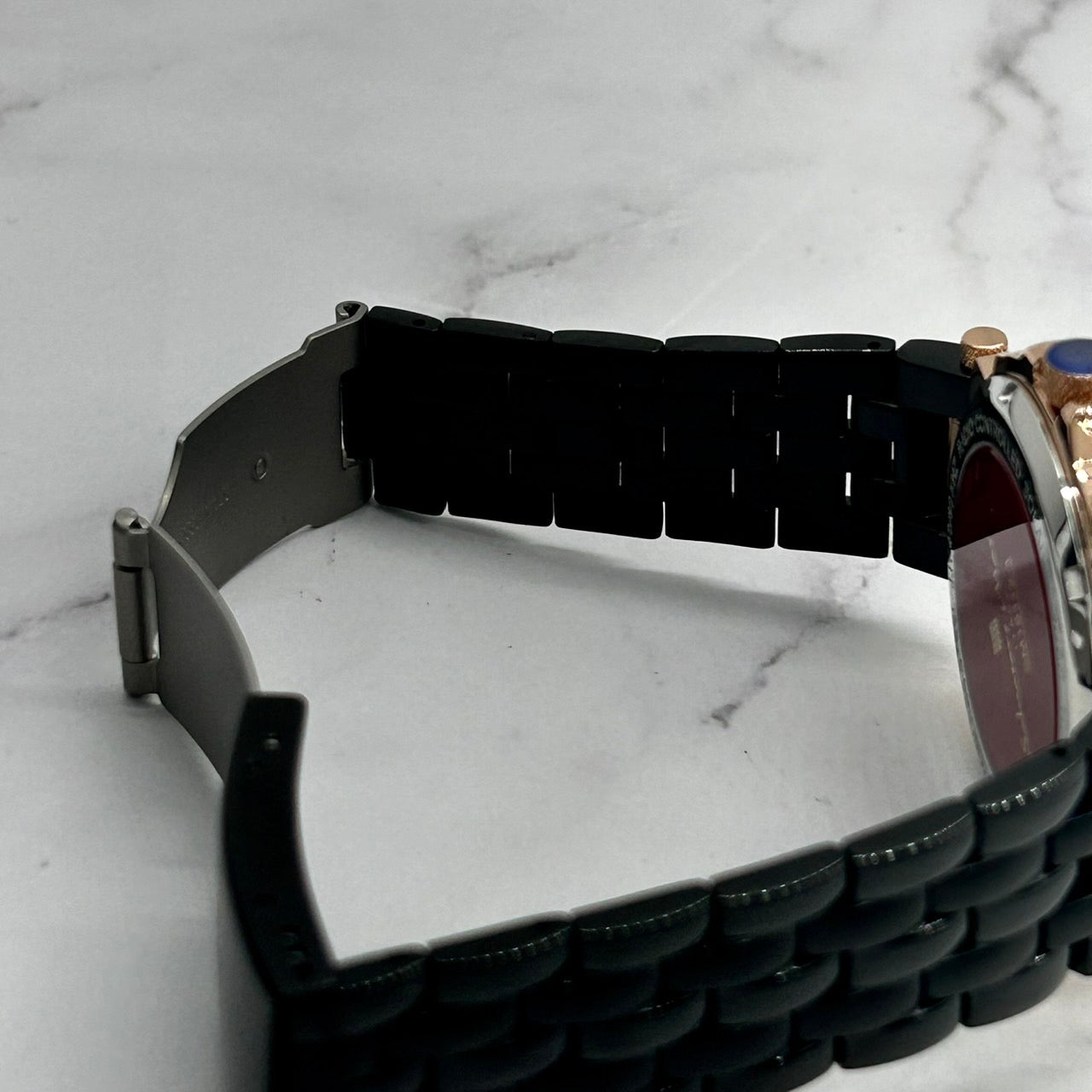 Authentic Salvatore Marra SM18112-1 Radio Solar Black Gold Men's Watch w/Box