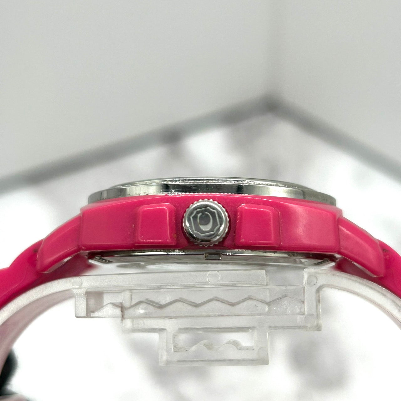 Authentic COACH CA.93.7.29.0627S Stone Bezel Pink Ladies Watch Quartz Signature