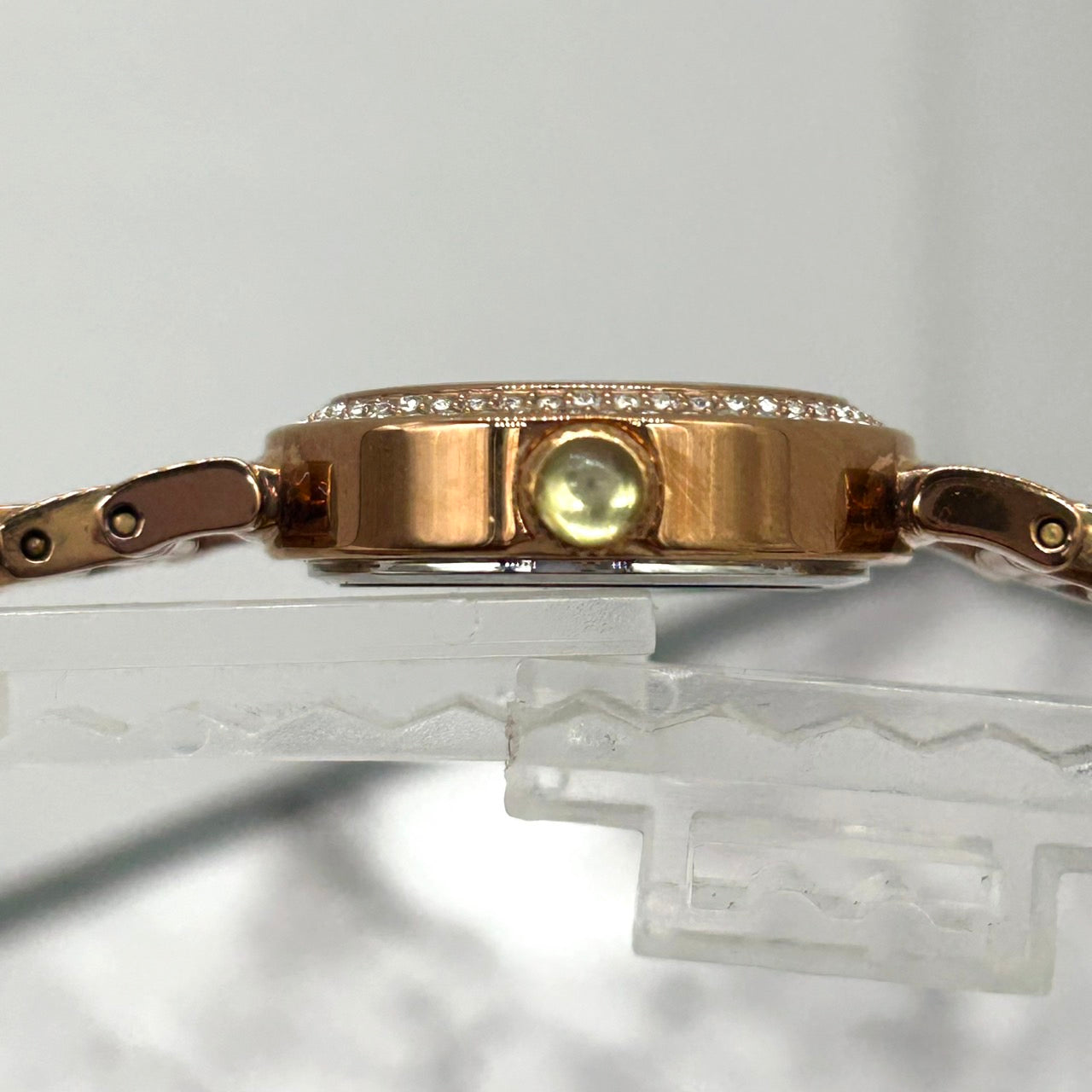 Authentic COACH CA.72.7.34.0816S Ladies Watch Rhinestone Bezel Pink Gold Quartz