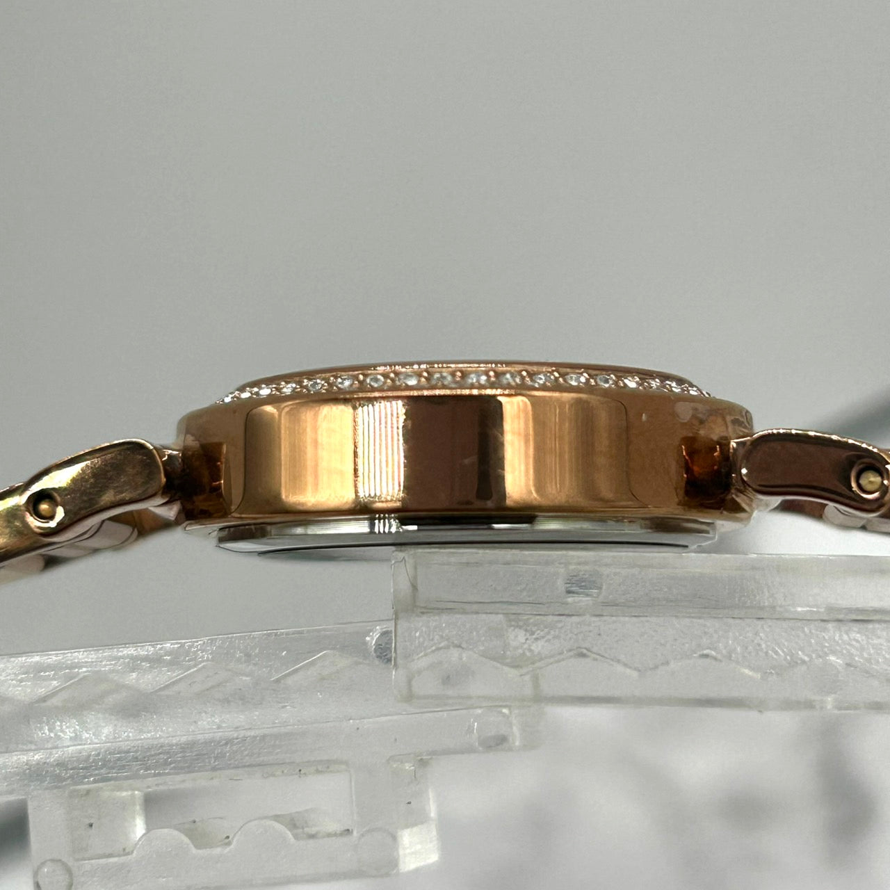 Authentic COACH CA.72.7.34.0816S Ladies Watch Rhinestone Bezel Pink Gold Quartz