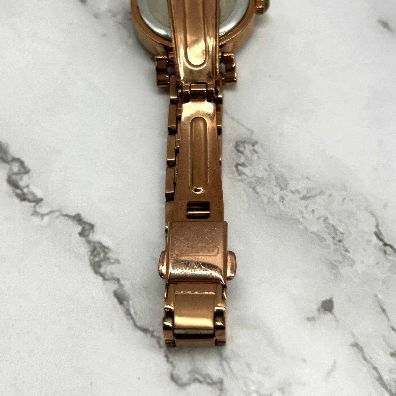 Authentic COACH CA.72.7.34.0816S Ladies Watch Rhinestone Bezel Pink Gold Quartz