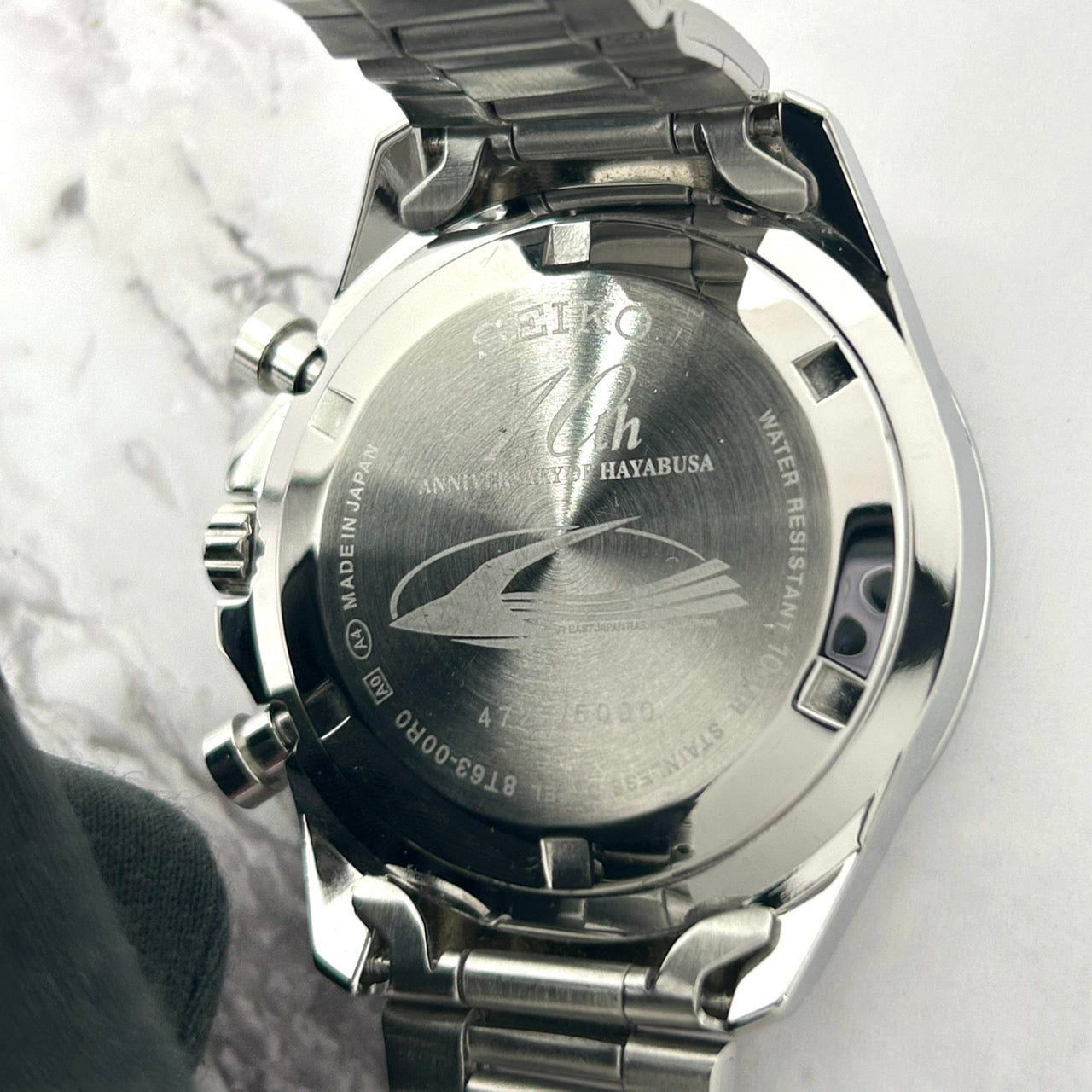 Authentic SEIKO 8T63-00R0 SUZUKI HAYABUSA 25th Anniv Limited Edition Watch