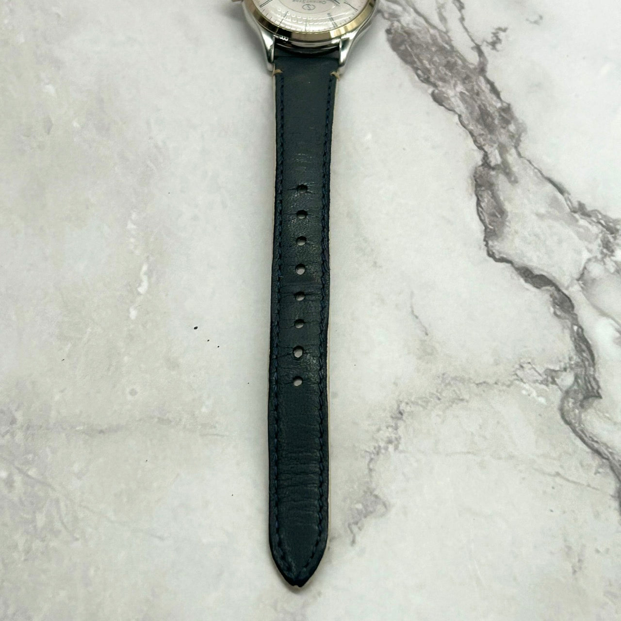 【未使用級／稼働品】オリエントスター クラシック 腕時計 レディース 自動巻き オープンハート セミスケルトン 裏スケ 55C2-UAD0 レザーベルト アナログ エレガント ドレスウォッチ コンビカラー シルバー ゴールド クリーニング済み G7