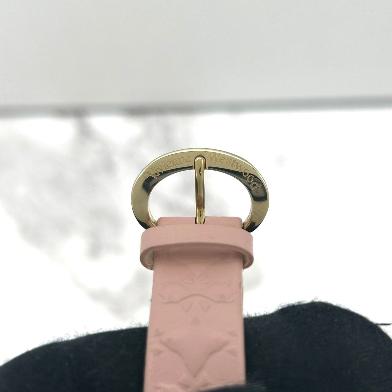 Authentic Vivienne Westwood VV006PKPK Gold Orb Dial Pink Leather Ladies Watch