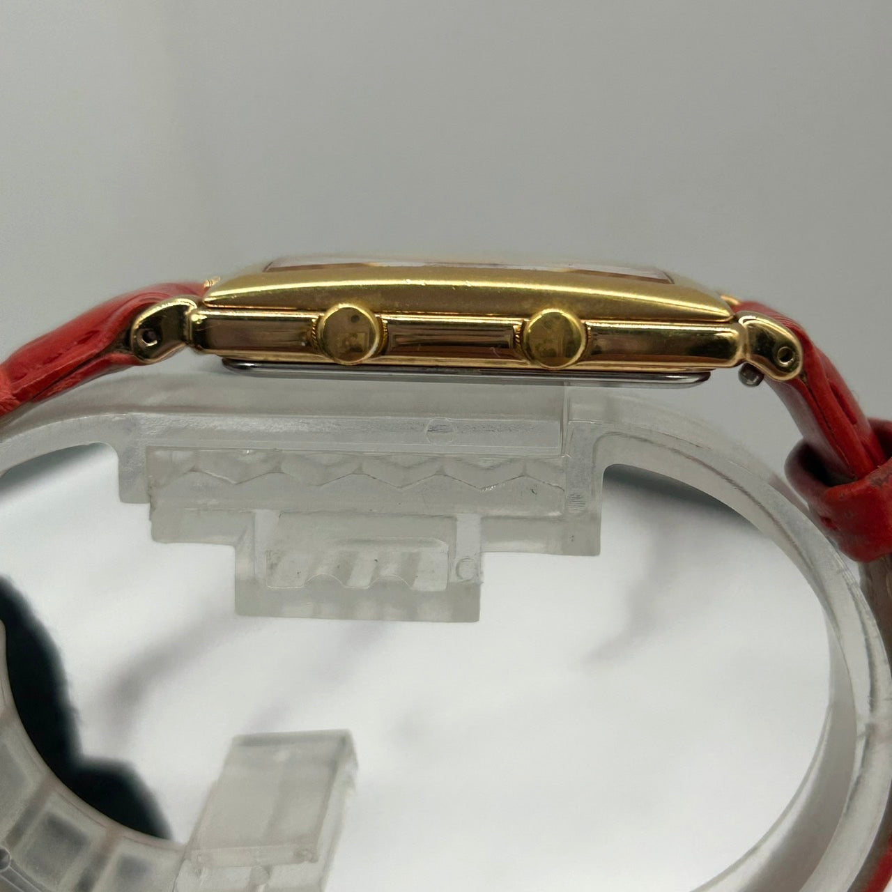 Authentic SEIKO NOIE 1F21-1E20 Watch Quartz Small Second Gold White Ladies