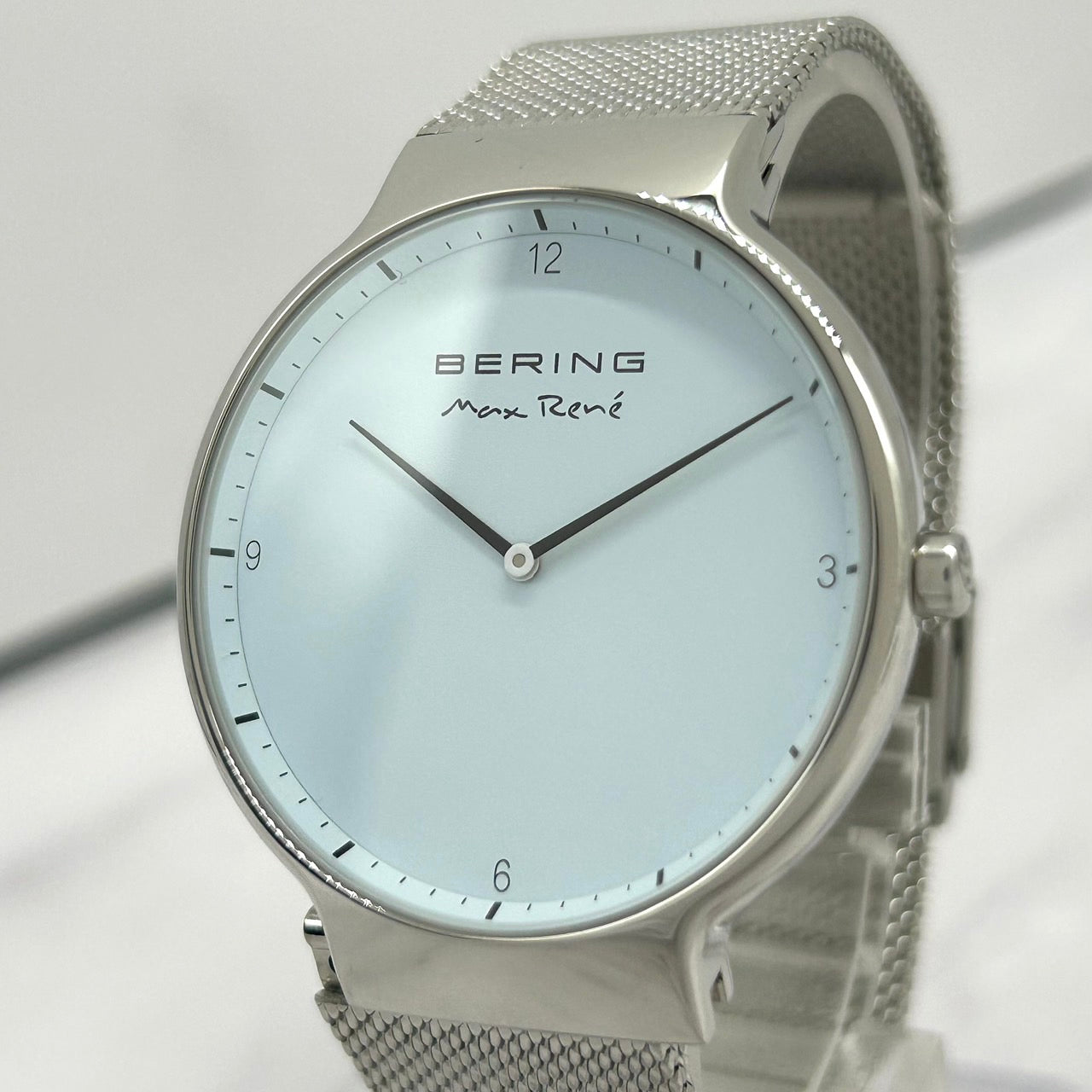 Authentic BERING Max René CA891 Watch Quartz Analog Silver White Dial Unisex