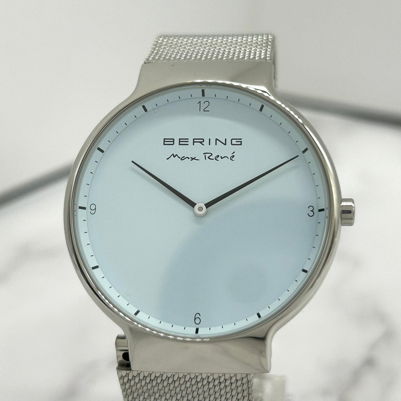 Authentic BERING Max René CA891 Watch Quartz Analog Silver White Dial Unisex