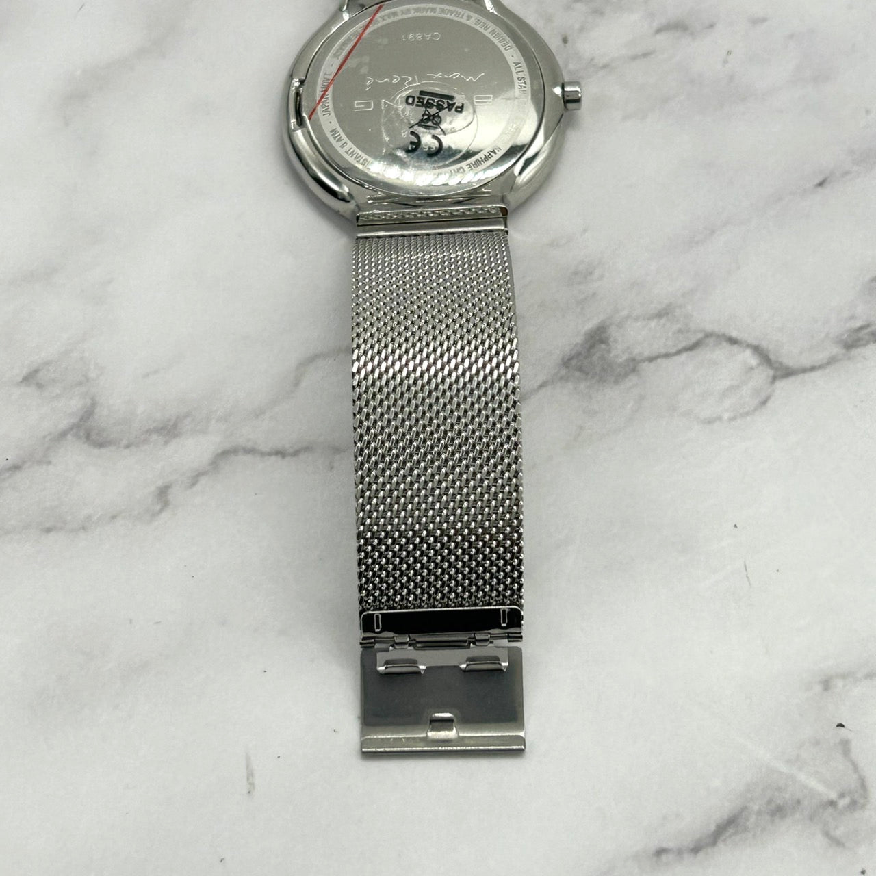 Authentic BERING Max René CA891 Watch Quartz Analog Silver White Dial Unisex