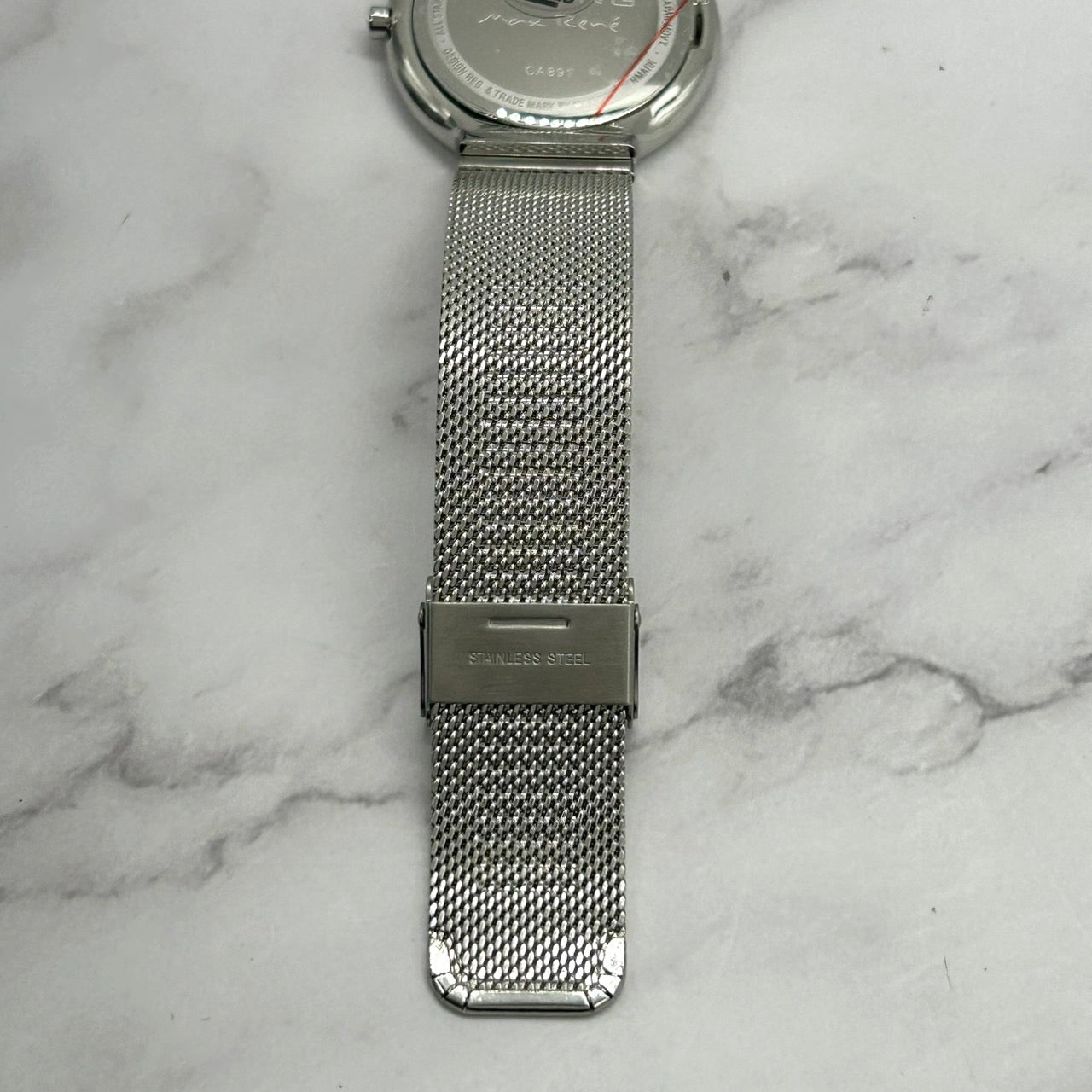 Authentic BERING Max René CA891 Watch Quartz Analog Silver White Dial Unisex