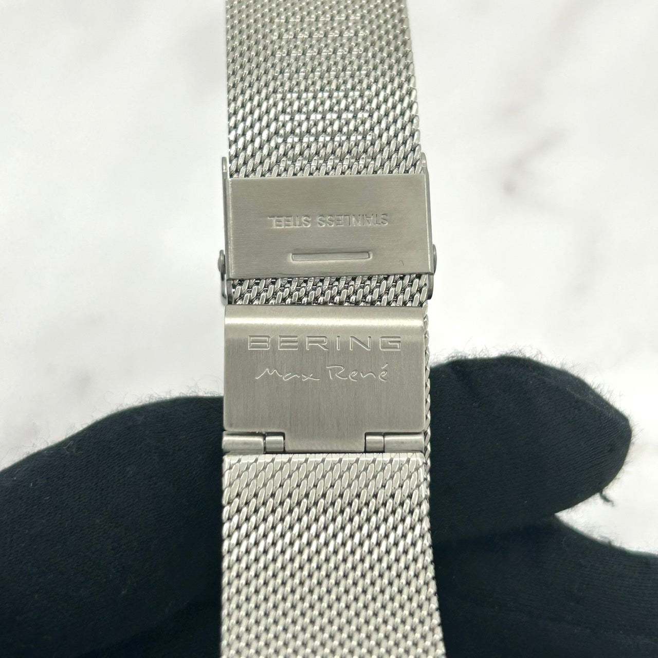 Authentic BERING Max René CA891 Watch Quartz Analog Silver White Dial Unisex