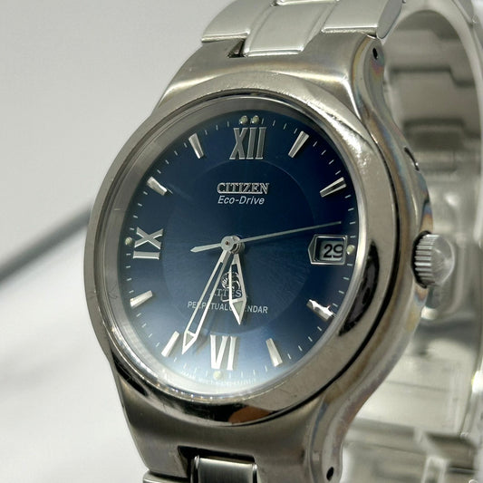 Authentic CITIZEN ATTESA E760 Eco-Drive Perpetual Calendar Titanium Watch Mens