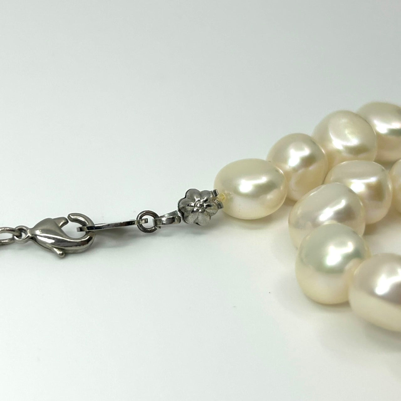 未使用級 美品 パール 本真珠 ネックレス 淡水パール バロックパール ペンダント 冠婚葬祭 カジュアル 大粒 I2