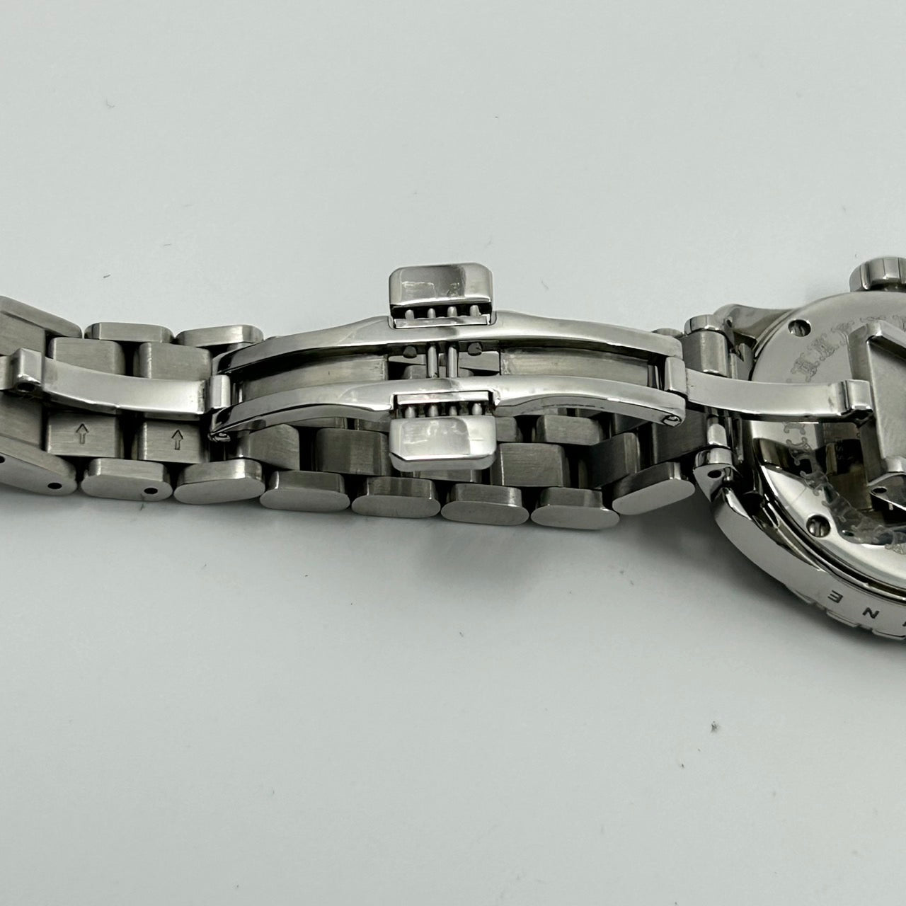 【稼働品】セリーヌ CELINE 腕時計 ユニセックス アナログ クオーツ ブラック文字盤 11Pダイヤモンド シルバー ラウンド ラグジュアリー ドレスウォッチ エレガント 人気モデル マカダム ブラゾンロゴ クリーニング済み G1