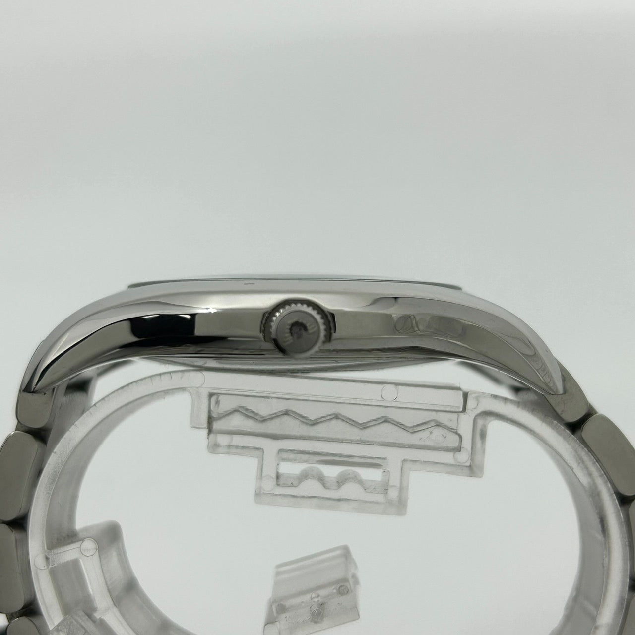 【電池交換済／稼働品】エンポリオ アルマーニ 腕時計 メンズ AR-11085 ブルー文字盤 アナログ クオーツ ローマンインデックス スモールセコンド ステンレス エレガント クラシック ビジネスウォッチ クリーニング済 G