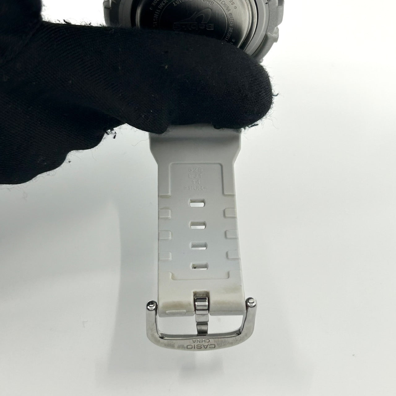 【電池交換済／クリーニング済】CASIO カシオ Baby-G ベビージー BA-110 メンズ 腕時計 アナデジ クオーツ シルバー文字盤 グレー ワールドタイム 10気圧防水 耐衝撃構造 多機能 ストリート カジュアル アクティブ スタイリッシュ G1