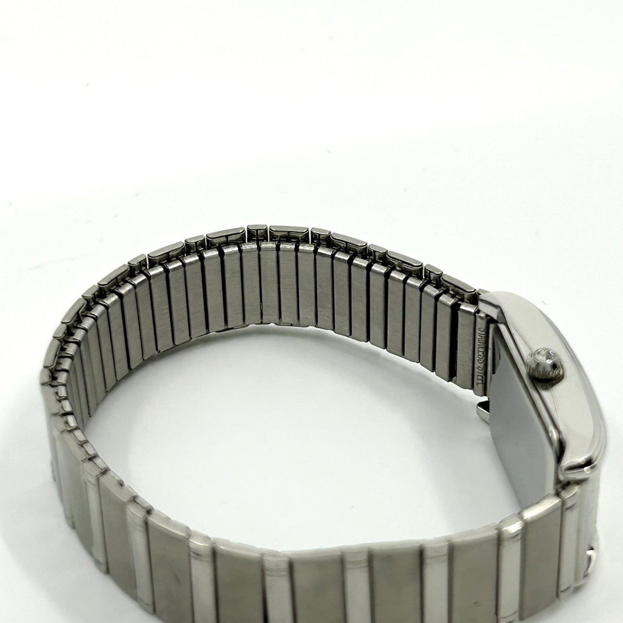 Authentic Kalene Ladies Solar Watch 72159 Shell Dial Rhinestone Rectangular