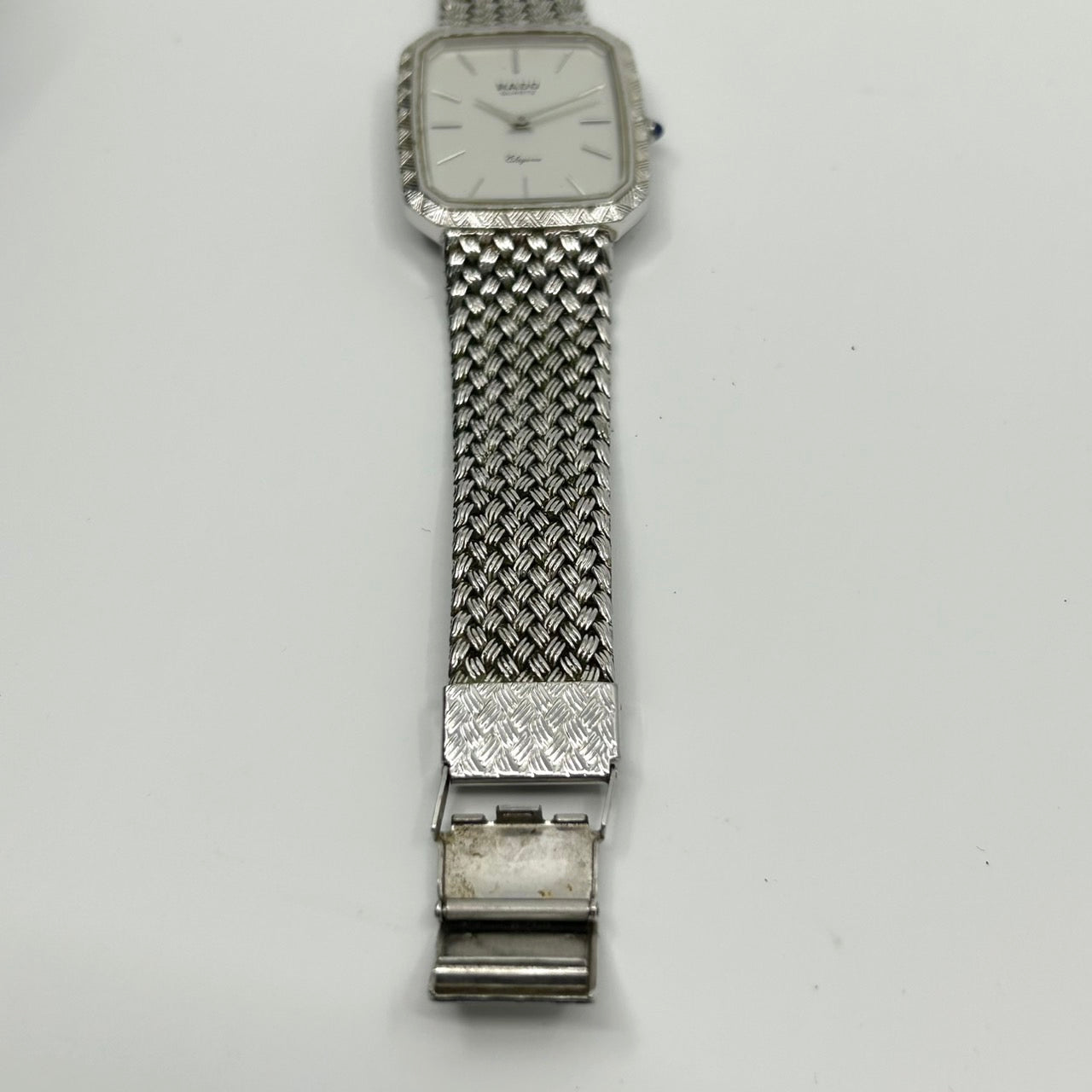 Authentic RADO Elegance Quartz Watch 128.9010.2 Silver Dress Vintage Swiss