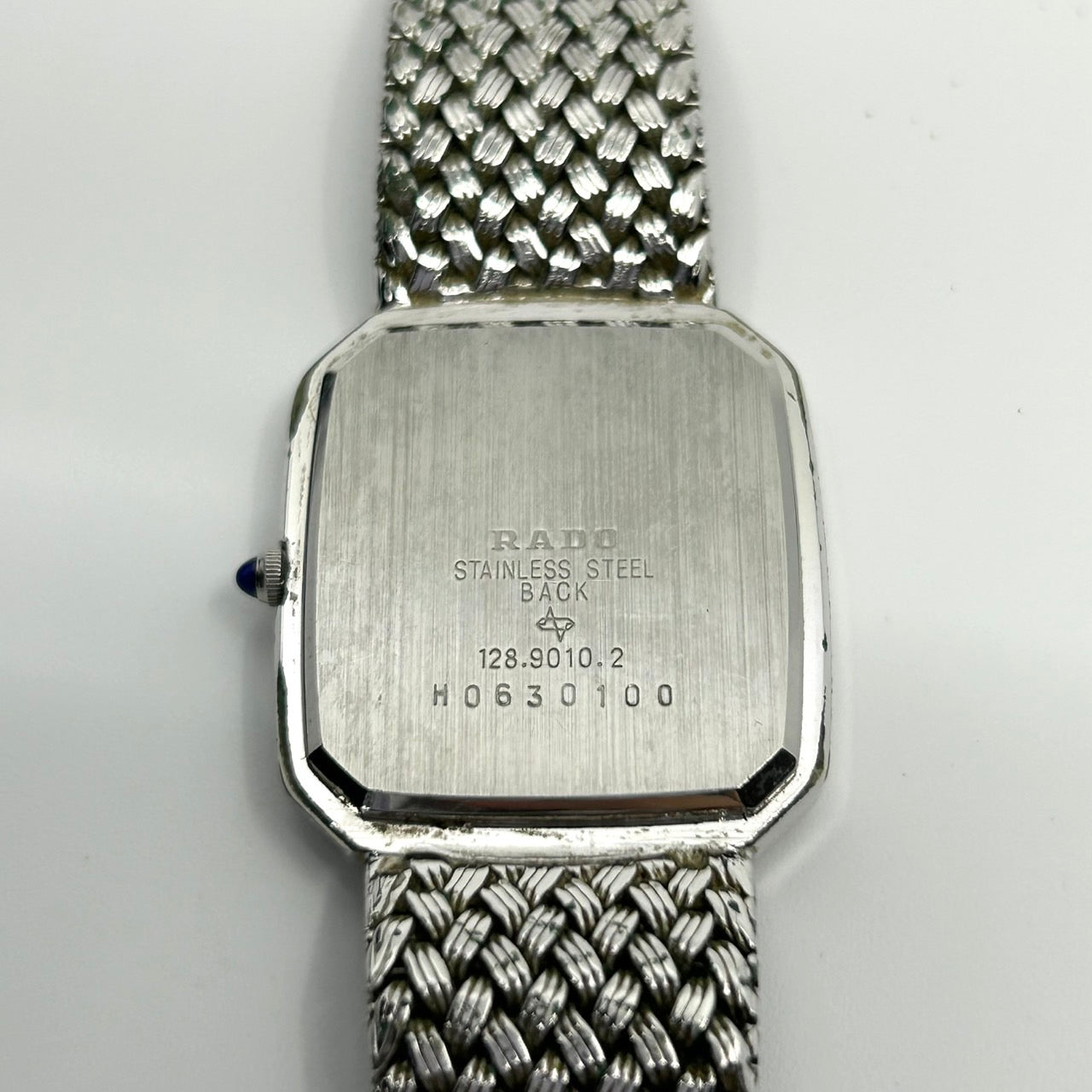 Authentic RADO Elegance Quartz Watch 128.9010.2 Silver Dress Vintage Swiss